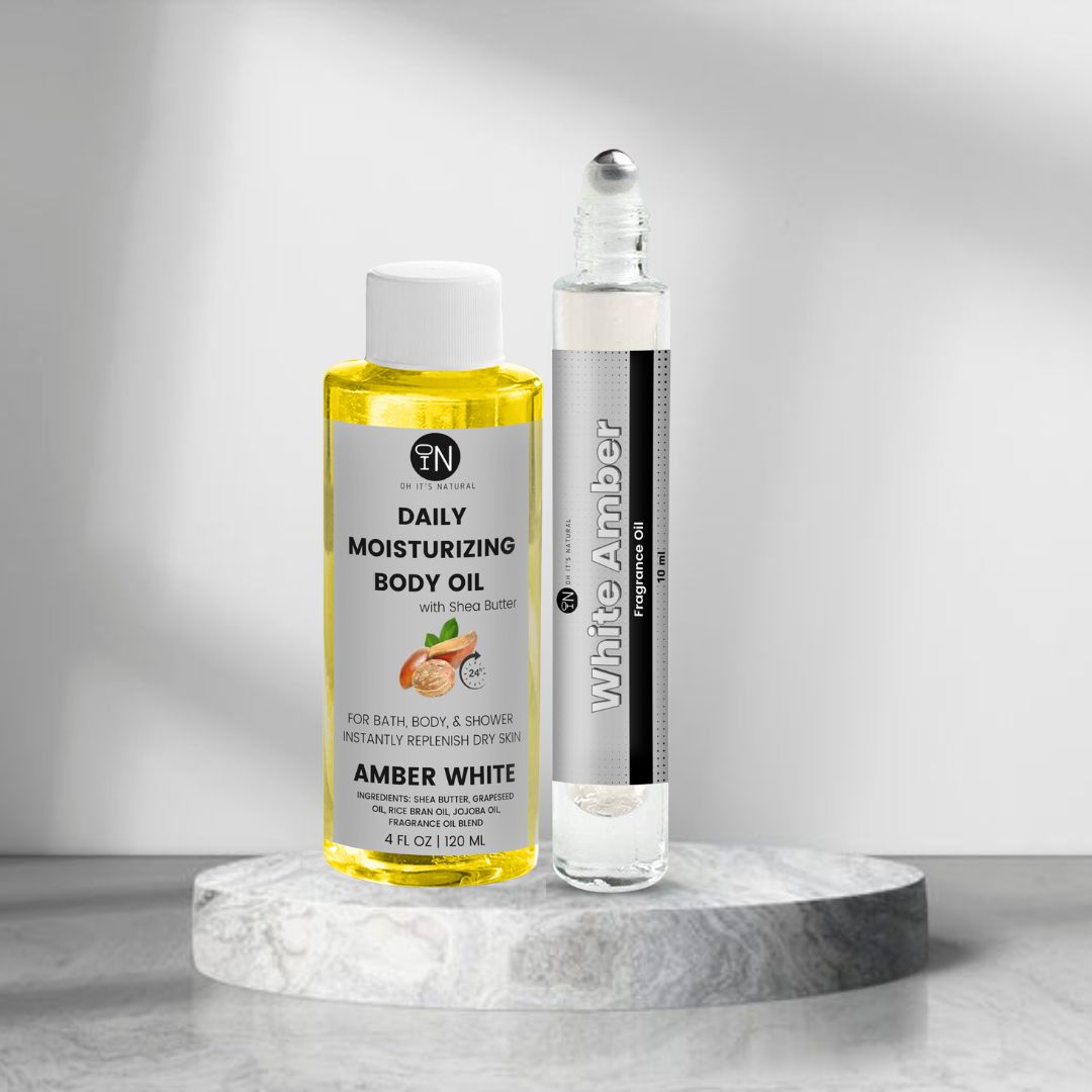 white amber musk oil bundle