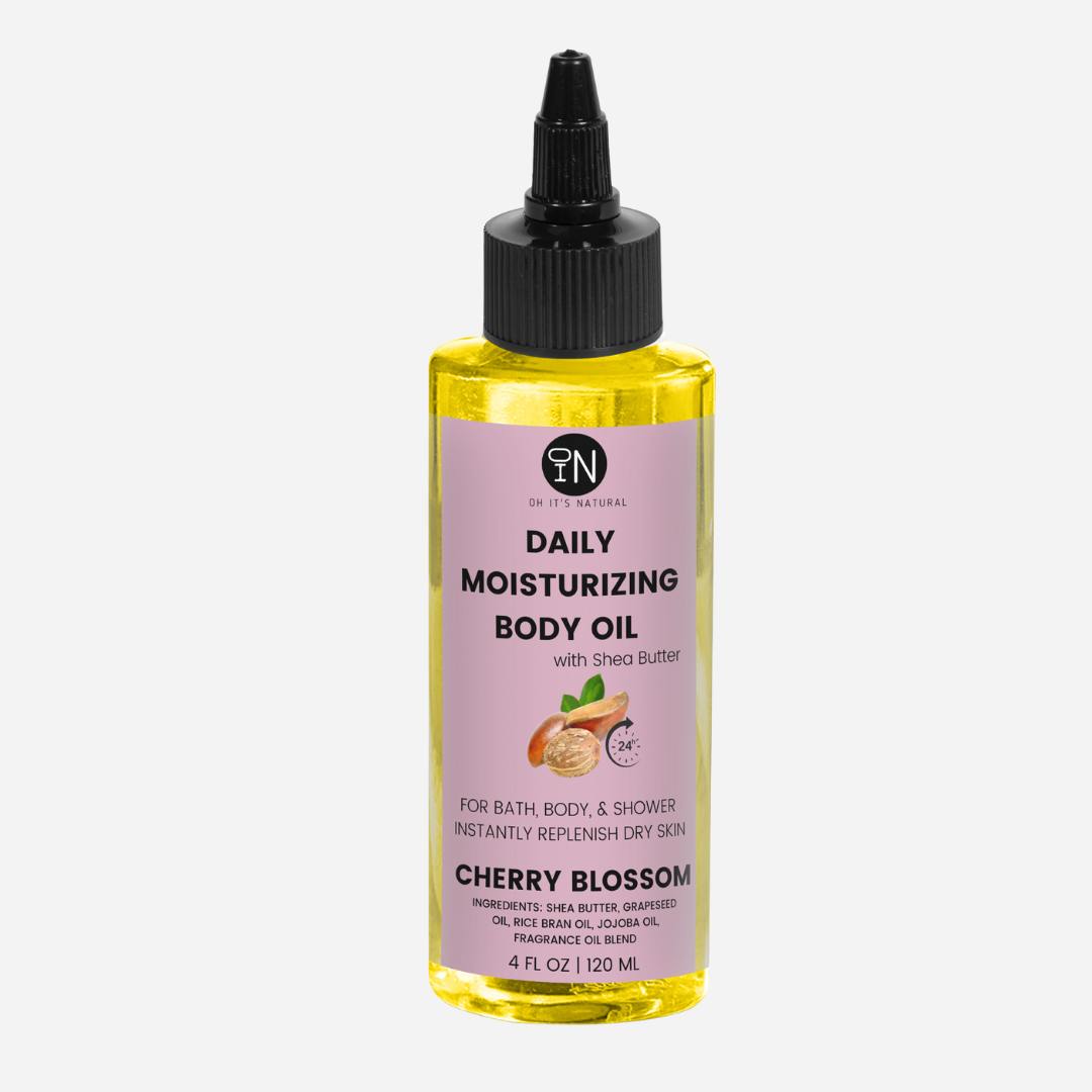 Cherry Blossom Body Oil - Organic Body Care Products - Oh It's Natural