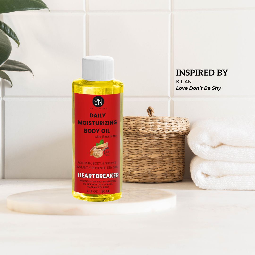 heartbreaker love don't be shy inspired Vegan body products oh it's natural