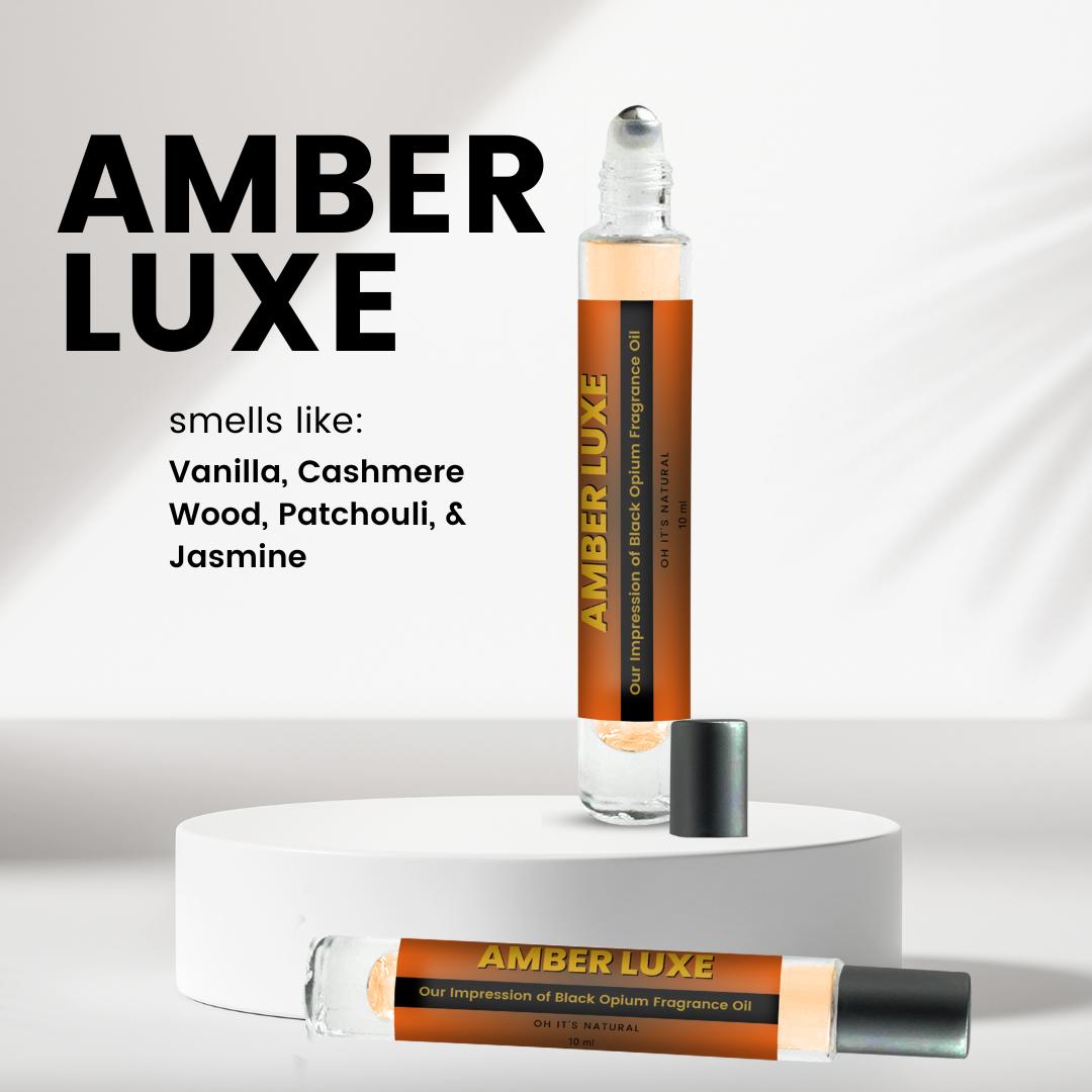 amber luxe by oh it's natural  smells like ysl black opium 