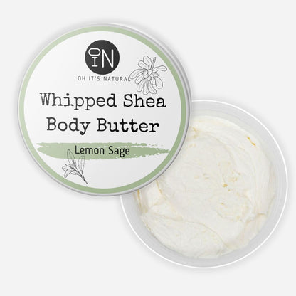 whipped scented shea butter lemon sage by oh it's natural