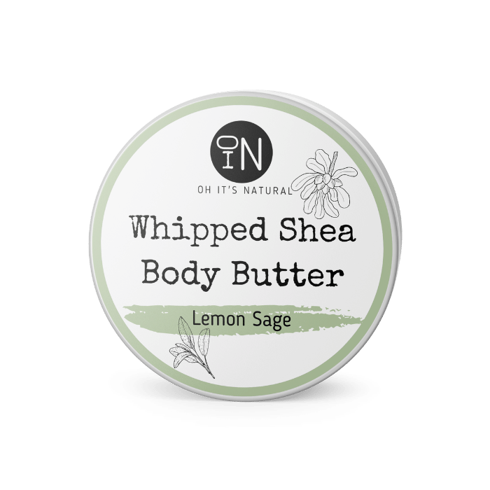 scented shea butter lemon sage by oh it's natural